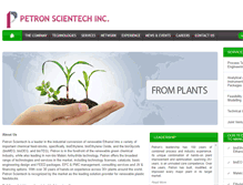 Tablet Screenshot of petronscientech.com